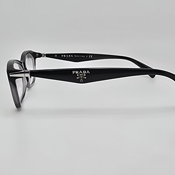 Prada VPR 15P ZYY-1O1 Black Gradient Transparent Eyeglasses Frame Italy 53mm - Picture 3 of 13